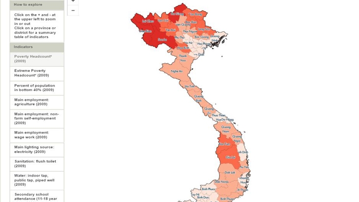 Mapping Vietnam’s Poverty Indicators